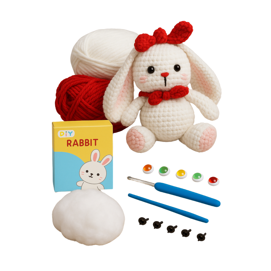 Amaraine | Zacht knuffeldiertje om Zelf te Maken | Complete Haakset | 1+1 GRATIS