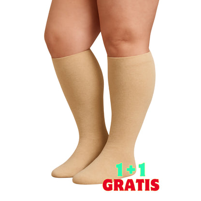FlexTrip | Wijde compressiesokken voor pijnverlichting (Grote maat)