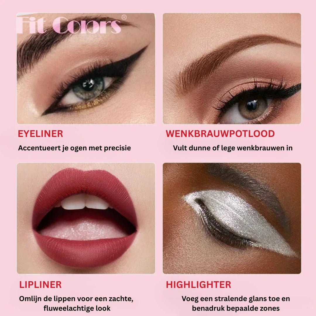 Fit Colors | 4-in-1 Multifunctionele Make-up Pen - Willemijnswinkel