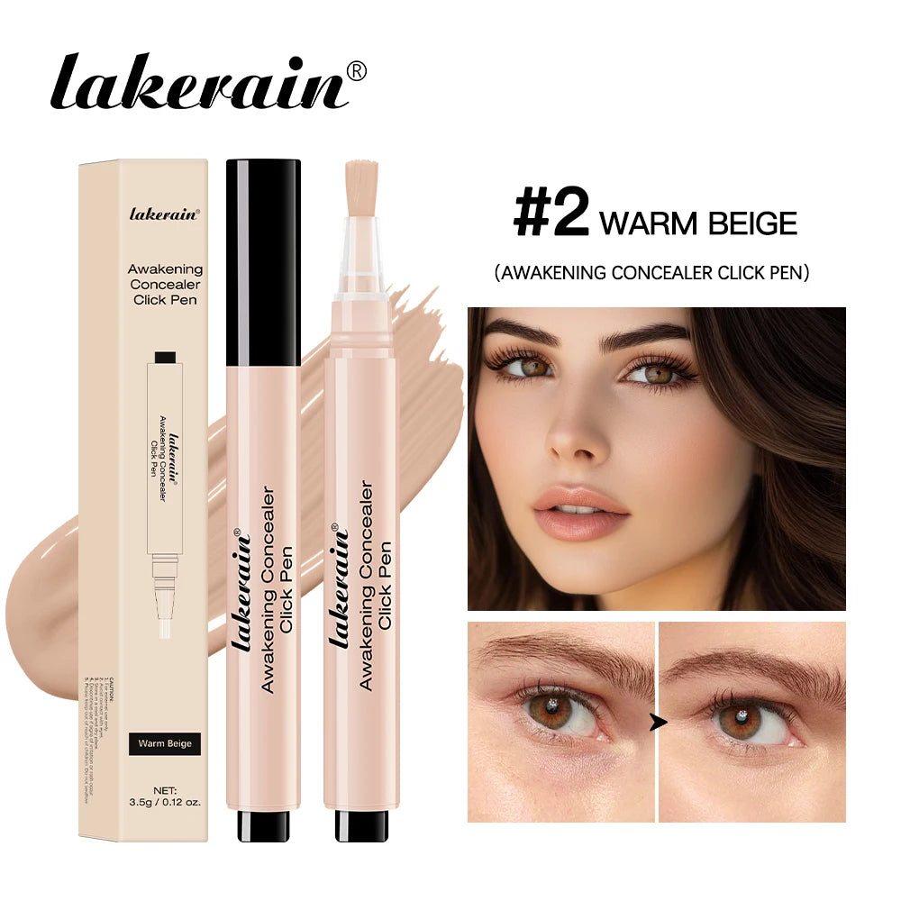 Lakerain | Concealerpen met 3 kleuren | Vloeibare foundation | Verbergt acne en donkere kringen - Willemijnswinkel