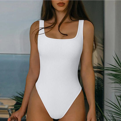 Guldia | Geribbelde buikjumpsuit - Willemijnswinkel