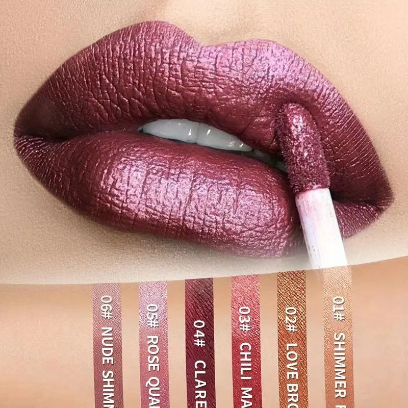 Glamour Shine | Vloeibare metallic lippenstift met glitters | Watervast - Willemijnswinkel