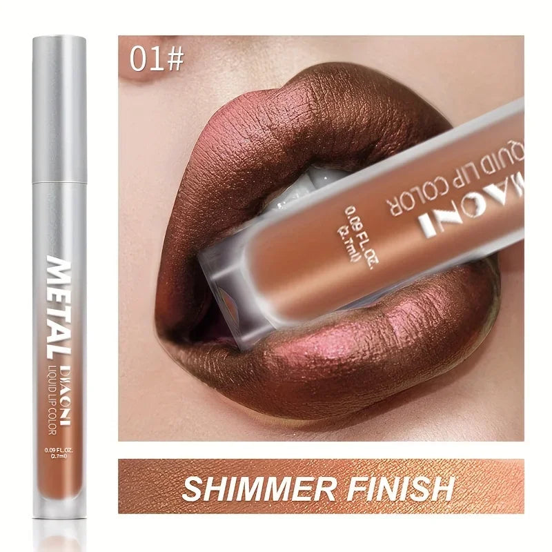 Glamour Shine | Vloeibare metallic lippenstift met glitters | Watervast - Willemijnswinkel