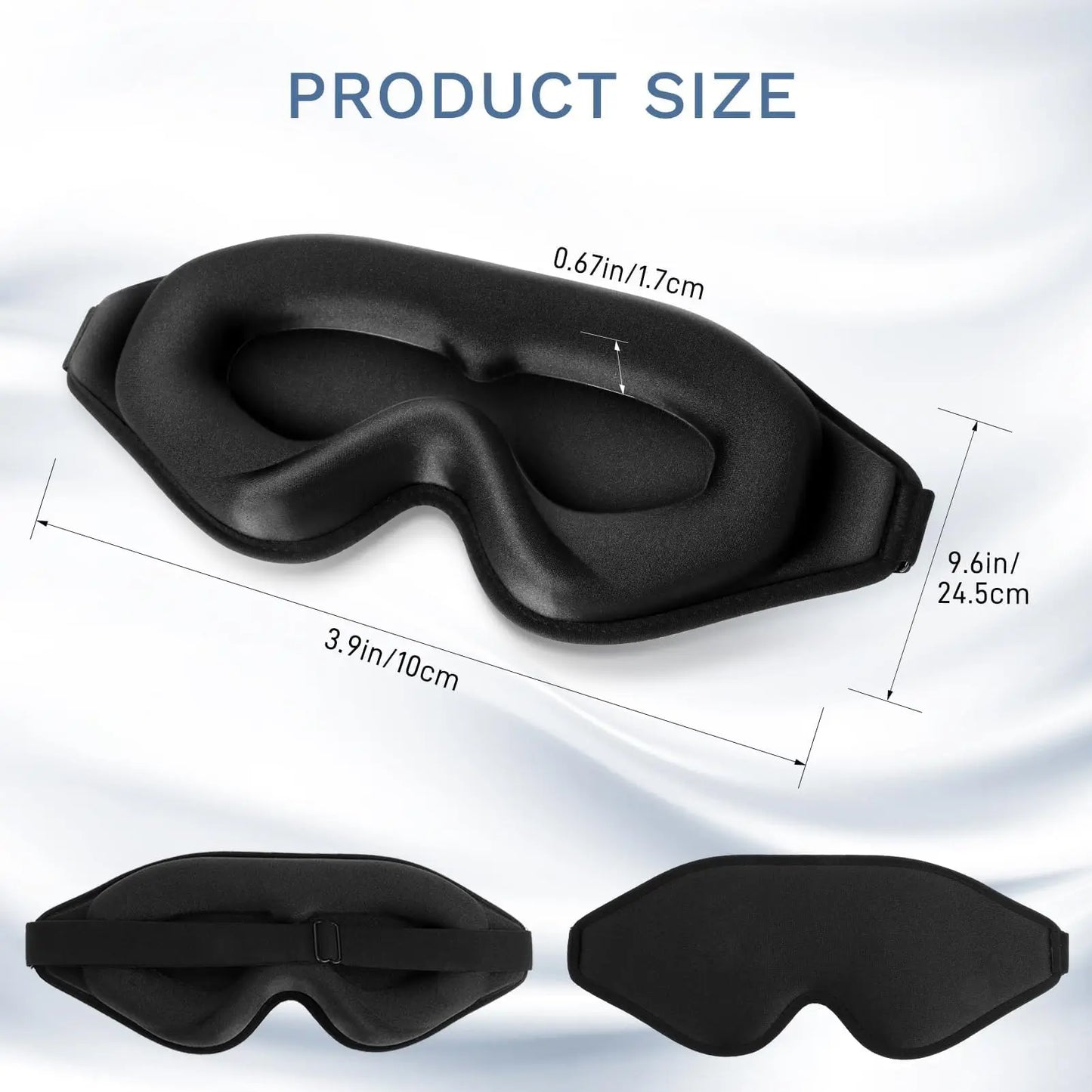 Rustiva | 3D Slaapmasker (2 stuks) - Willemijnswinkel