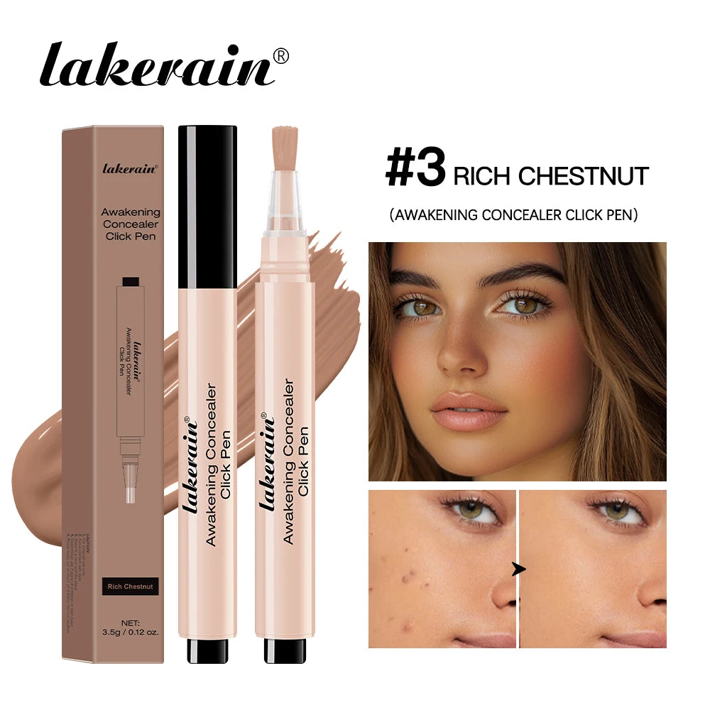 Lakerain | Concealerpen met 3 kleuren | Vloeibare foundation | Verbergt acne en donkere kringen - Willemijnswinkel