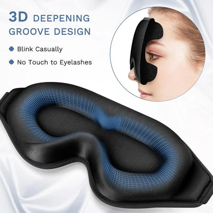 Rustiva | 3D Slaapmasker (2 stuks) - Willemijnswinkel