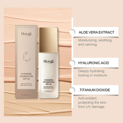 HOYGI Waterdichte Foundation met SPF-50 bescherming - Willemijnswinkel