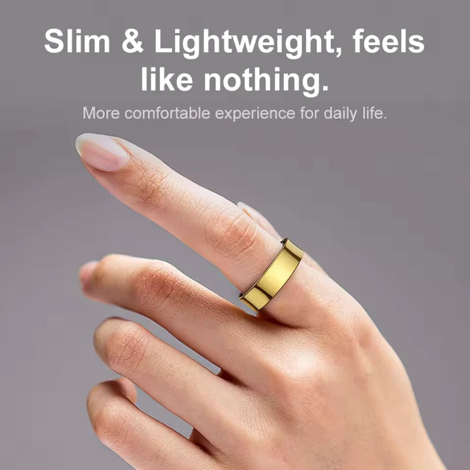Quantora | Slimme ring voor bloeddruk, hartslag en slaapbewaking | Waterdicht